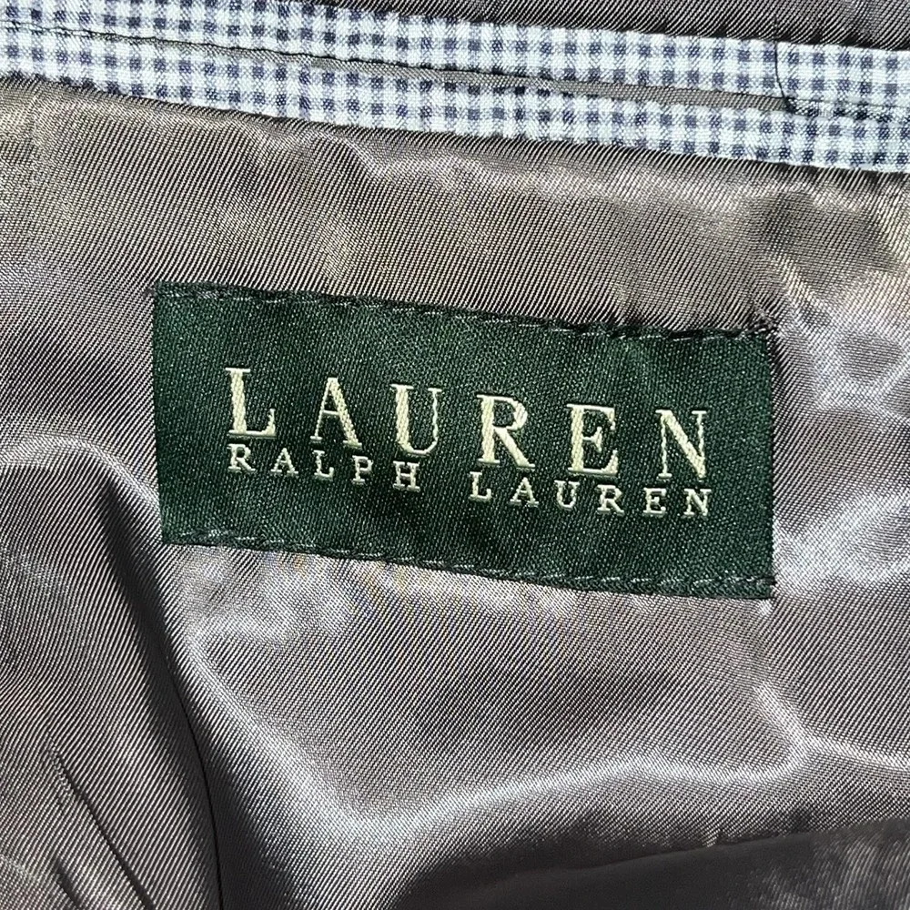 Vintage‎ Lauren Ralph Lauren 42R Houndstooth LambsWool Blazer Jacket Sport Coat